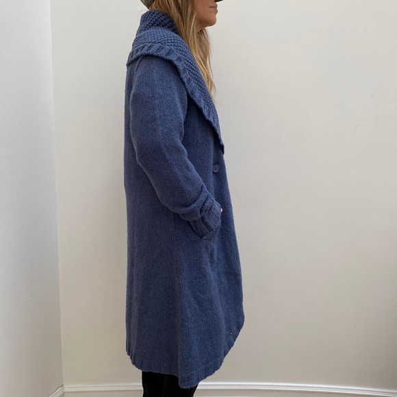 BNWT chunky knit  SweaterCoat w Pockets and convertible shawl collar - Picture 4 of 4